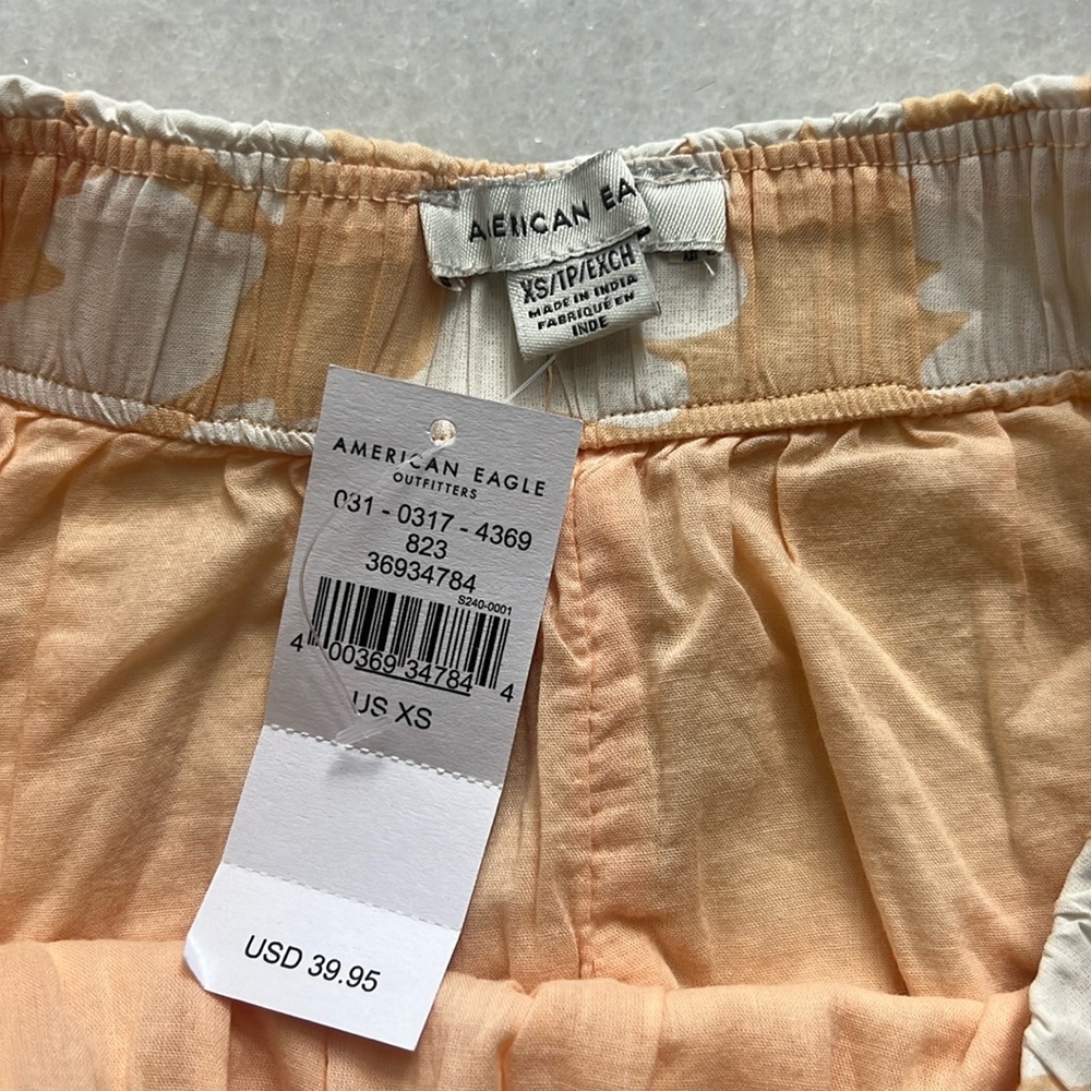 Peach Floral American Eagle Women's Skirt - Picture 3 of 3